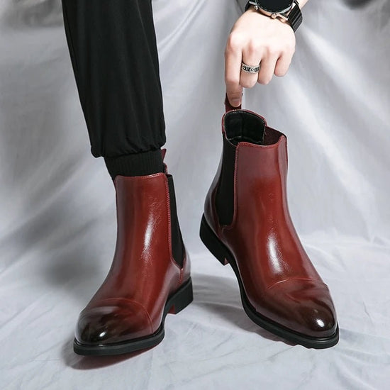 Men's leather chelsea boots
