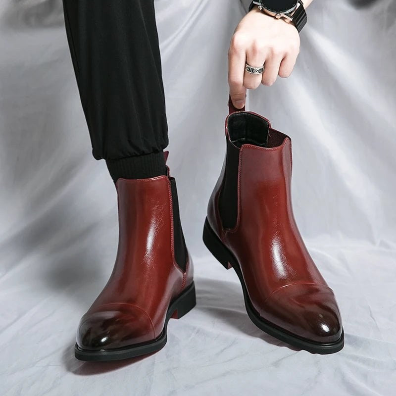 Men's leather chelsea boots