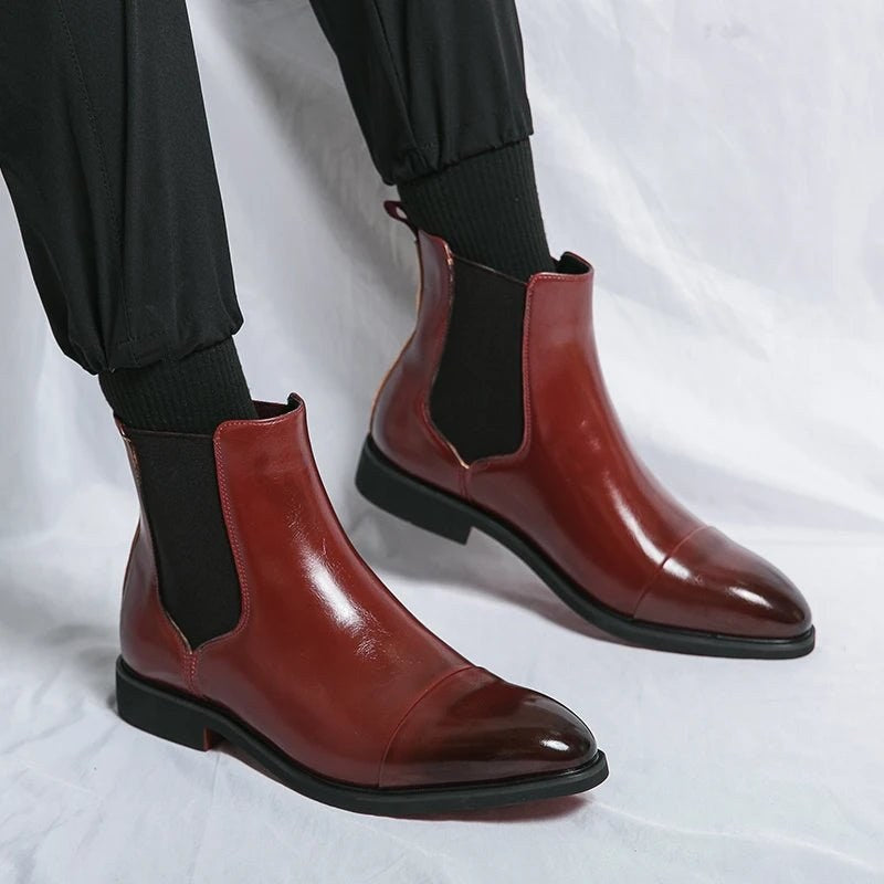 Men's leather chelsea boots