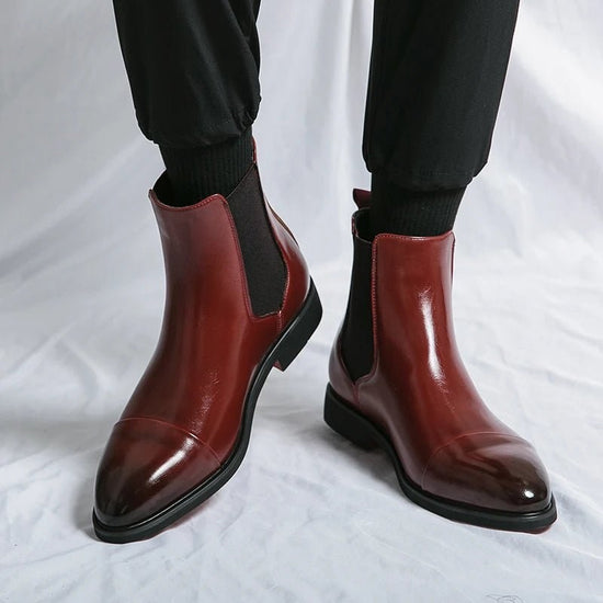 Men's leather chelsea boots