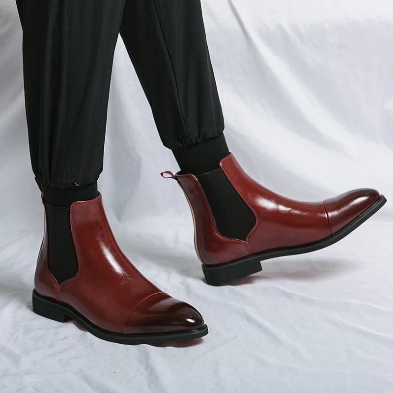 Men's leather chelsea boots