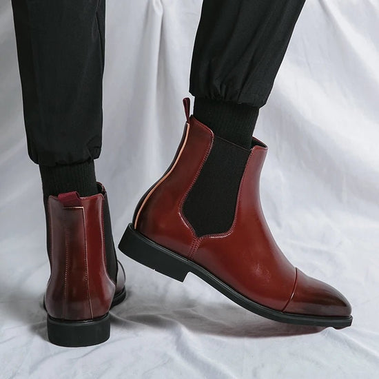 Men's leather chelsea boots