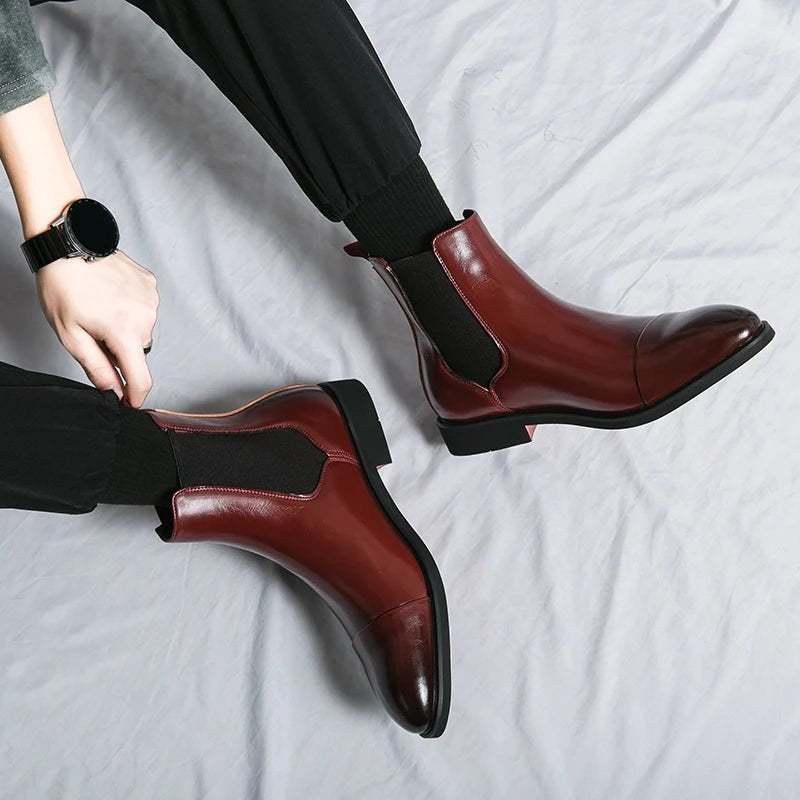 Men's leather chelsea boots