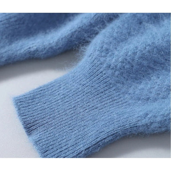 Men's Lightweight Wool Polo Sweater
