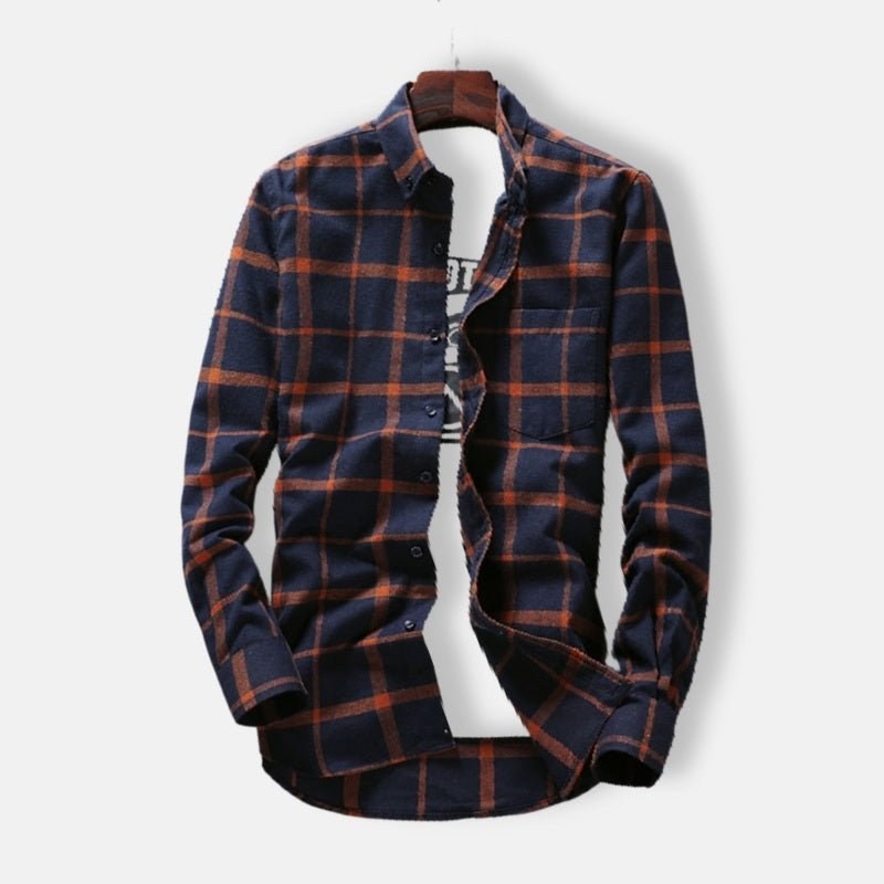 Men's long-sleeve oxford shirt