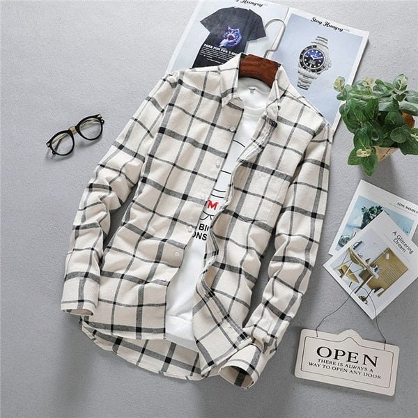 Men's long-sleeve oxford shirt