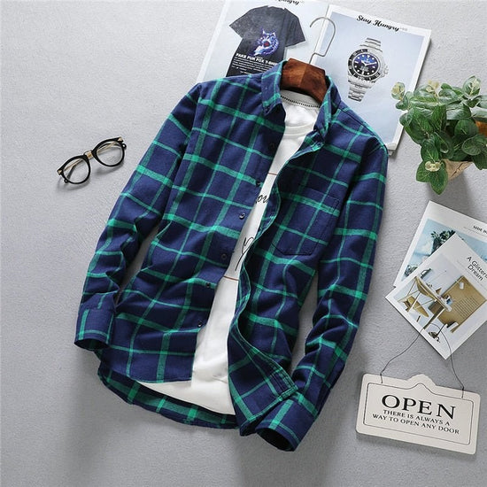 Men's long-sleeve oxford shirt