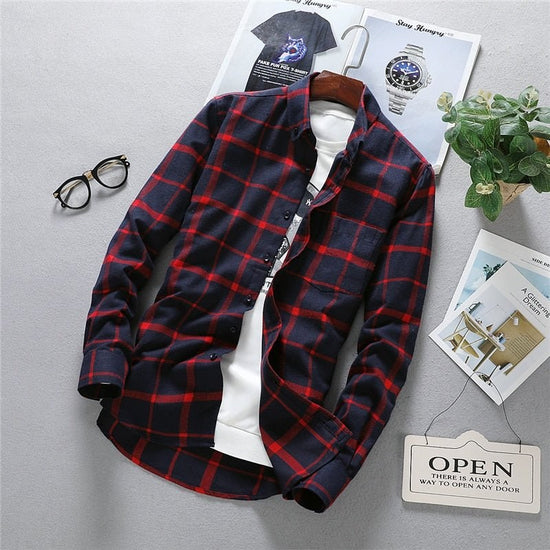 Men's long-sleeve oxford shirt