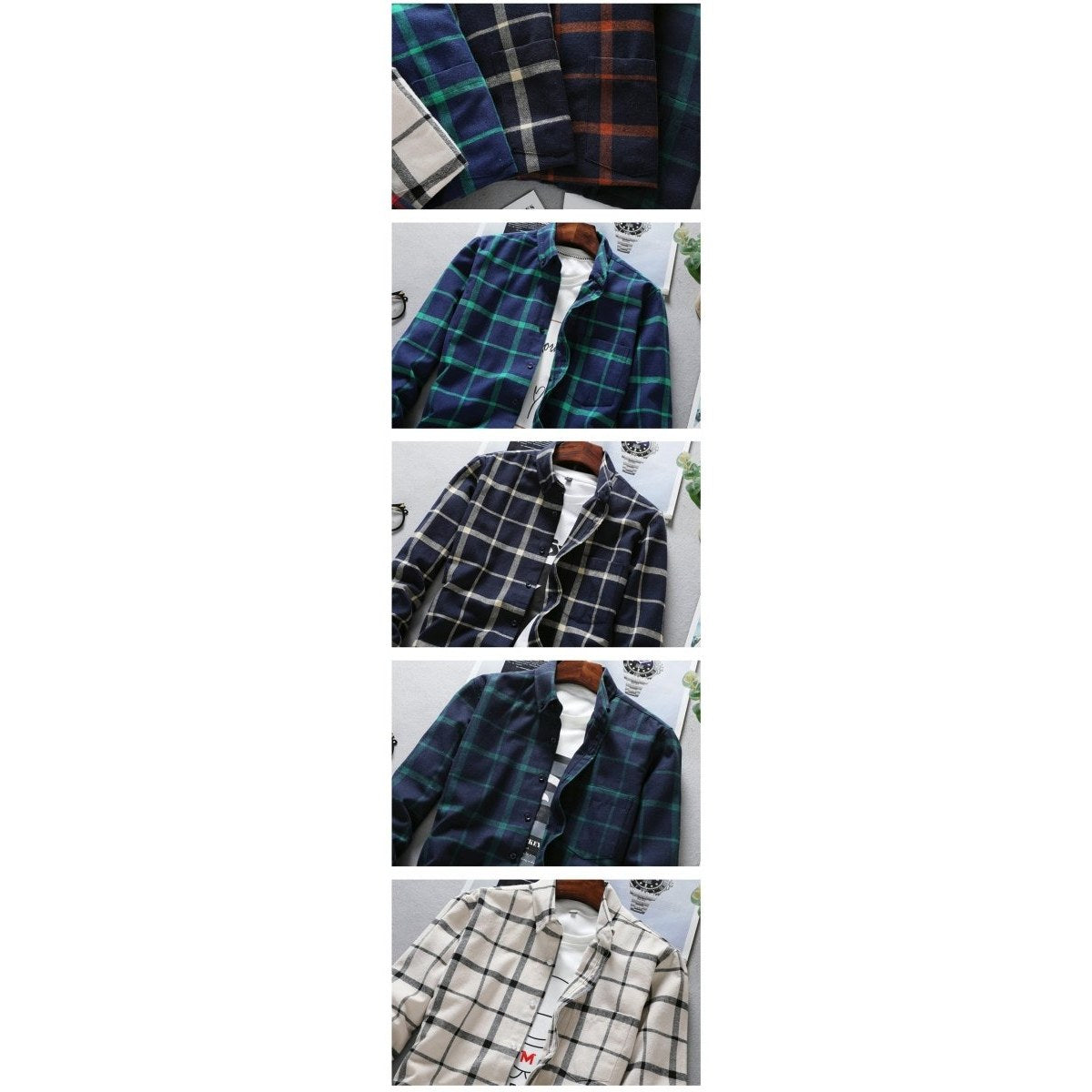 Men's long-sleeve oxford shirt