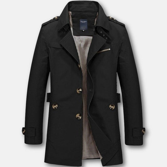 Men's long vintage-style coat