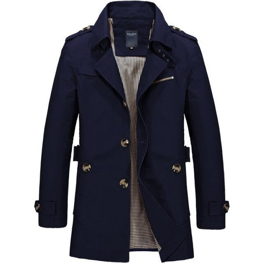 Men's long vintage-style coat
