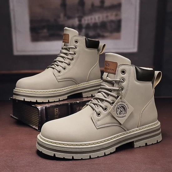 Men's military-style boots