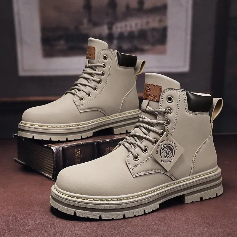 Men's military-style boots