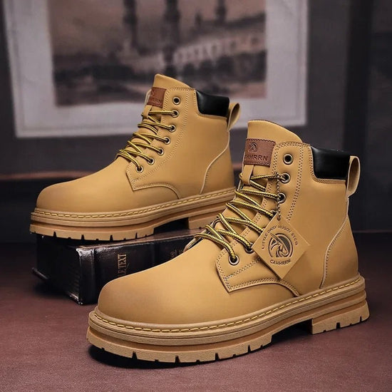 Men's military-style boots