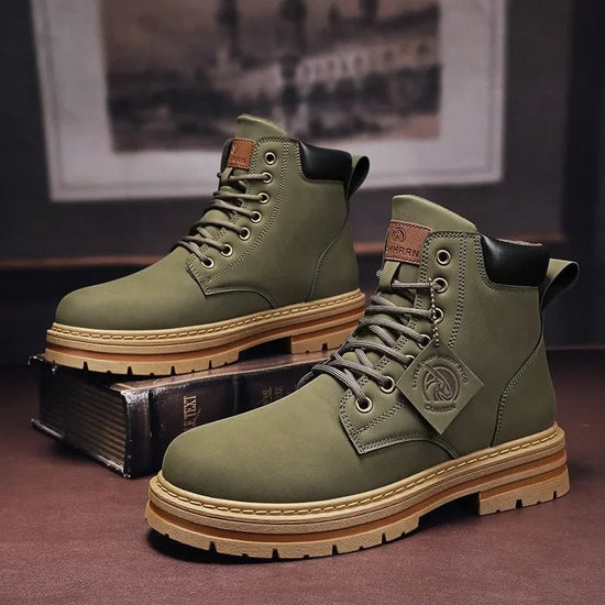 Men's military-style boots