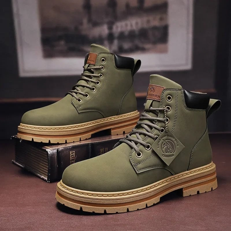 Men's military-style boots