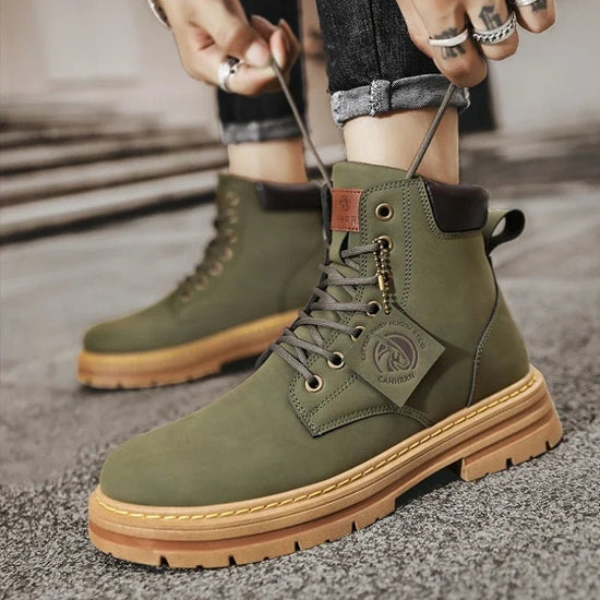 Men's military-style boots