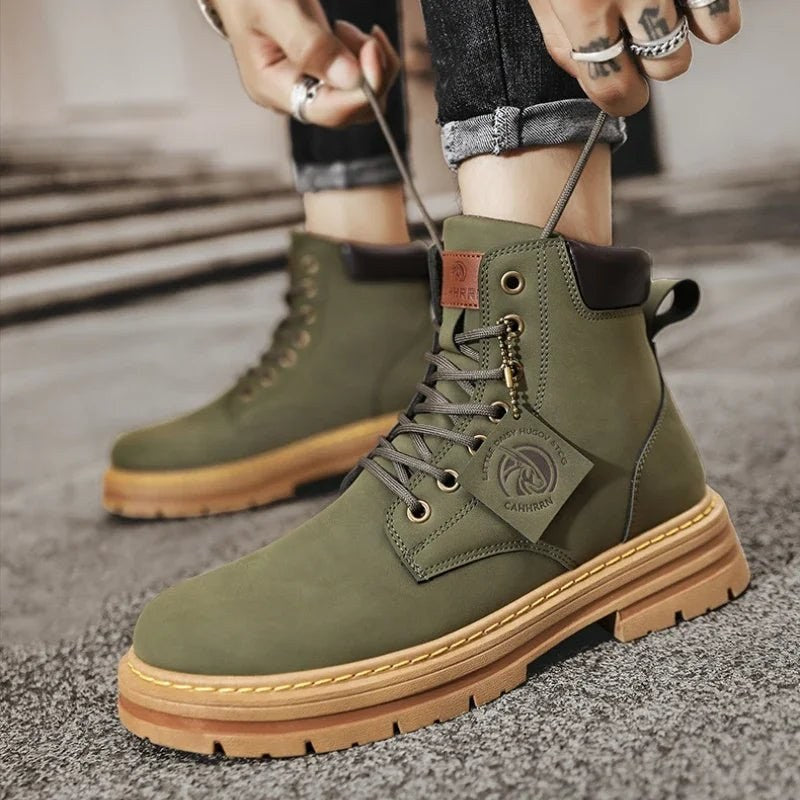 Men's military-style boots