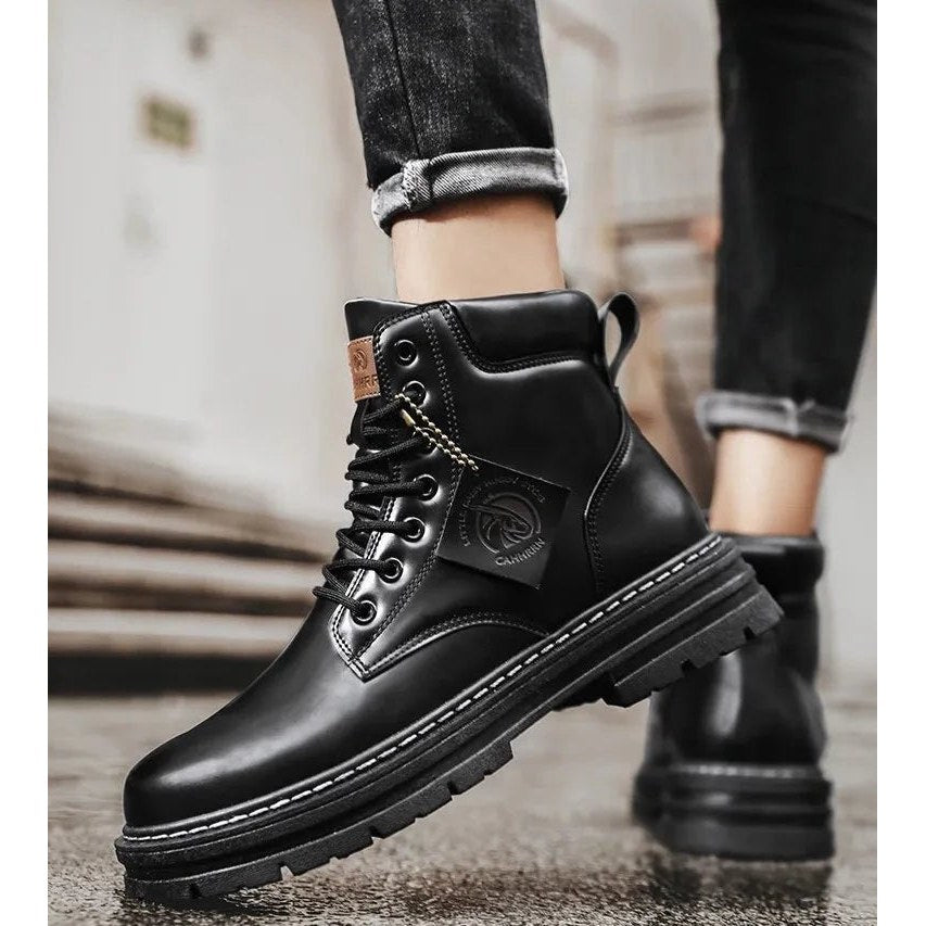 Men's military-style boots