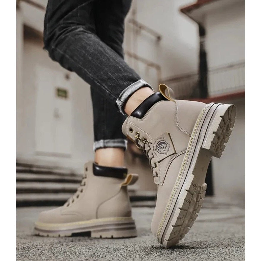 Men's military-style boots