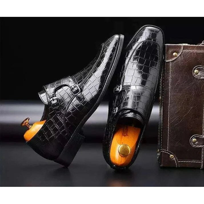 Men's Monk-Strap Office Shoes