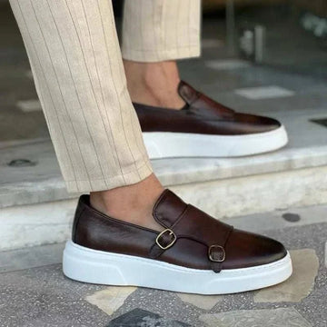 Men's Monk-Strap Slip-On Loafers