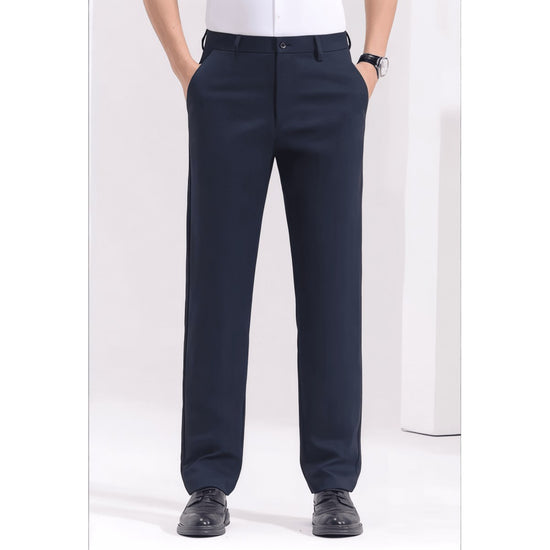 Men's navy blue shirt and navy blue trousers set