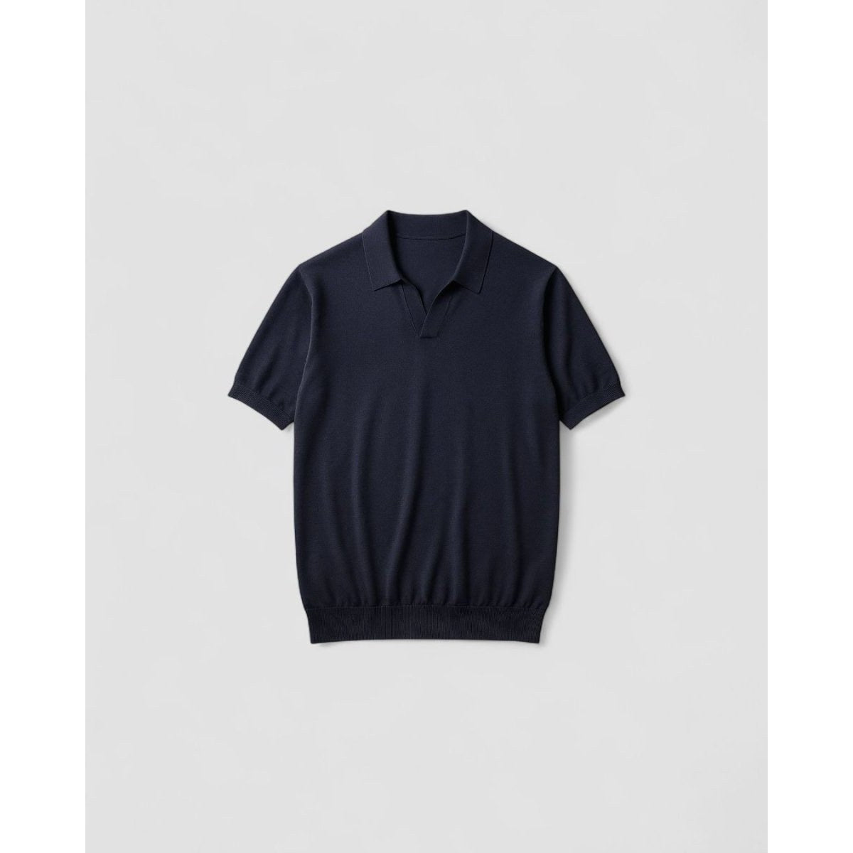 Men's navy blue t-shirt and white pants set