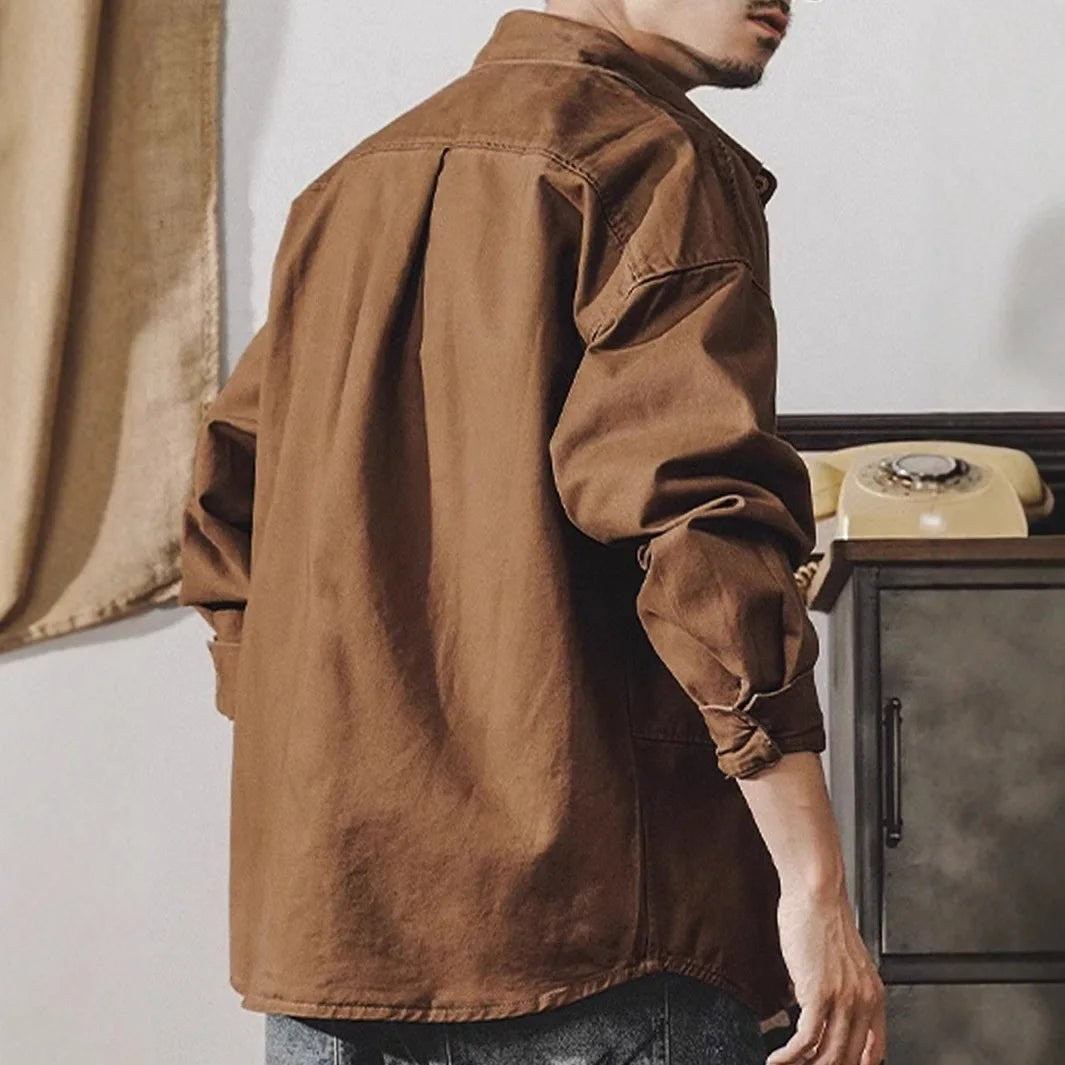 Men's Oversized Cotton Workwear Shirt