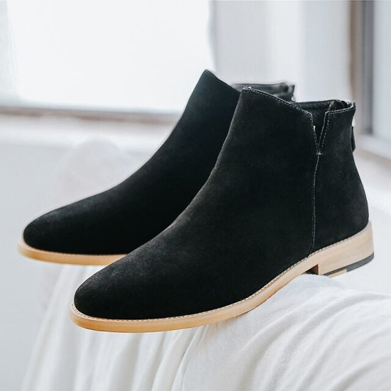 Men's refined suede chelsea boots
