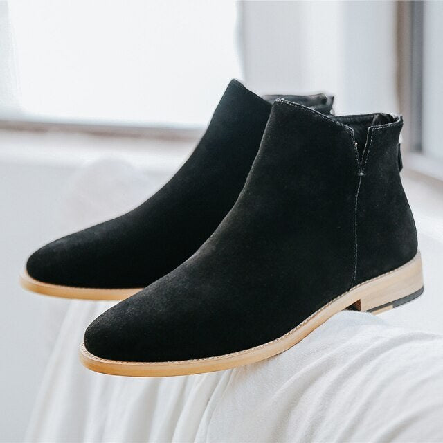 Men's refined suede chelsea boots