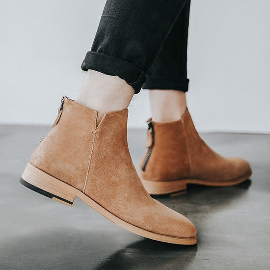 Men's refined suede chelsea boots