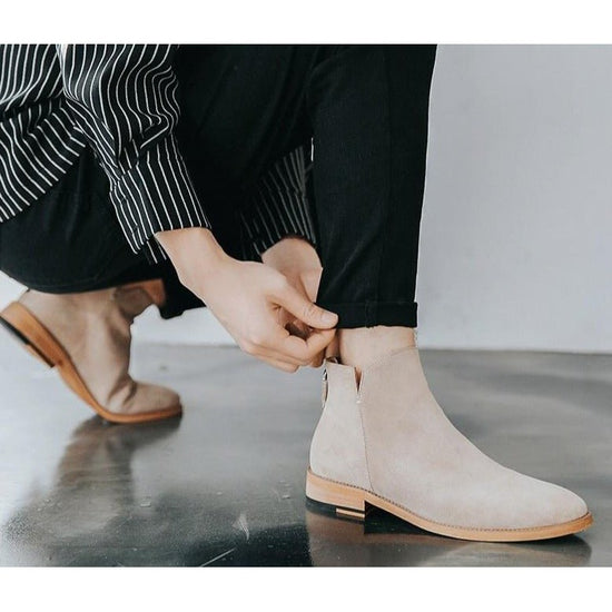 Men's refined suede chelsea boots