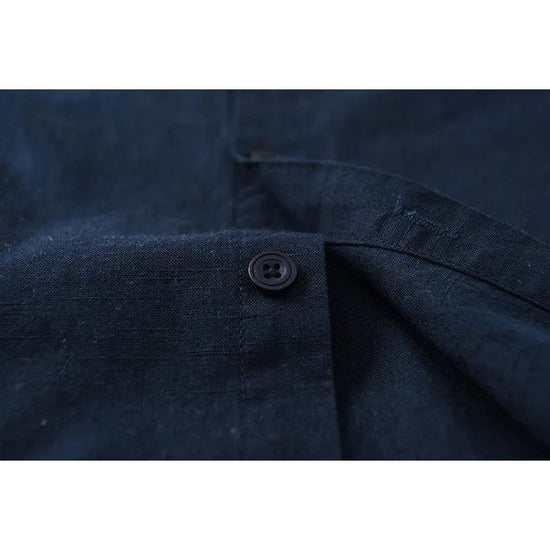 Men's relaxed-fit cotton-linen shirt