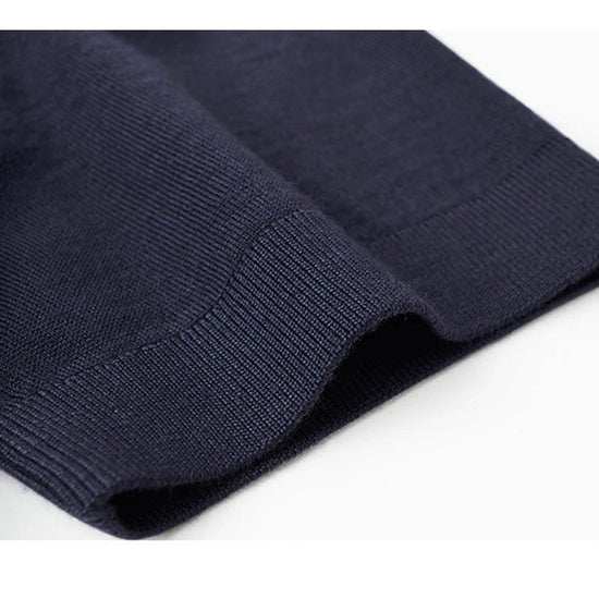 Men's Silk-Wool Knit Polo Shirt