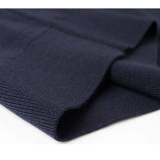 Men's Silk-Wool Knit Polo Shirt
