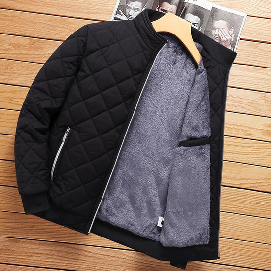 Men's slim-fit cotton winter jacket