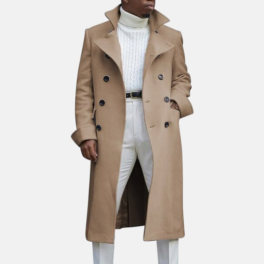 Men's solid autumn coat