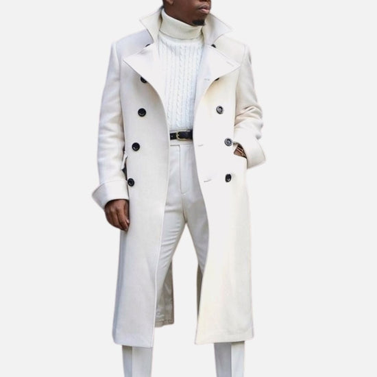 Men's solid autumn coat