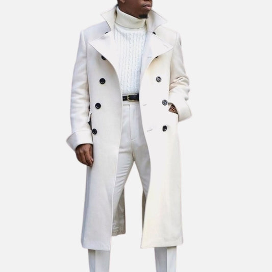 Men's solid autumn coat