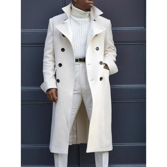 Men's solid autumn coat