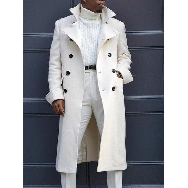 Men's solid autumn coat
