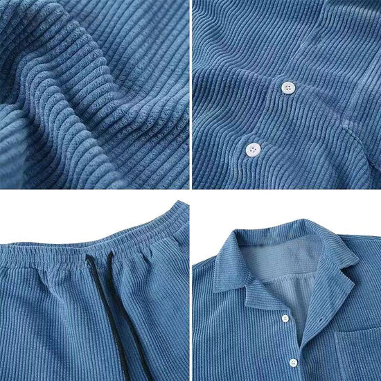 Men's Solid T-Shirt and Shorts Set