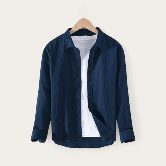 Men's stand-collar streetwear shirt
