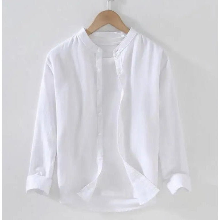 Men's stand-collar streetwear shirt