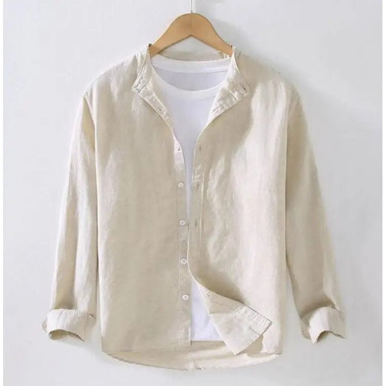 Men's stand-collar streetwear shirt