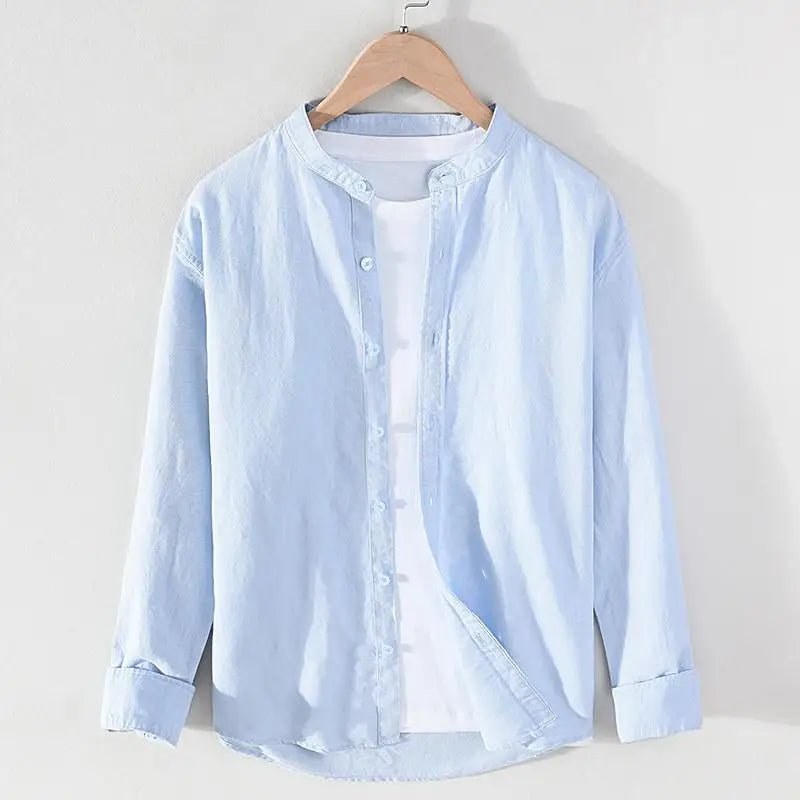 Men's stand-collar streetwear shirt