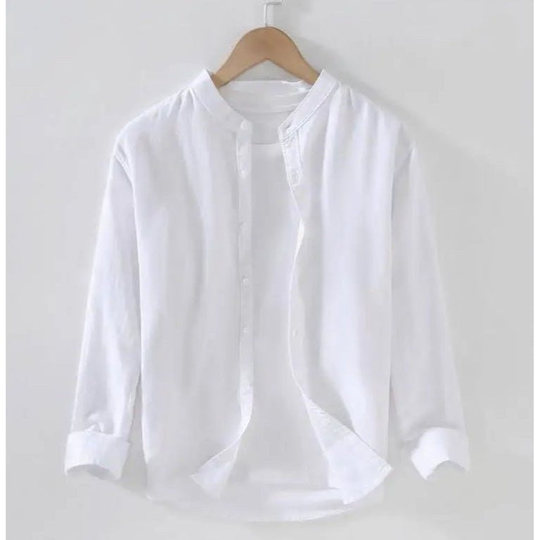 Men's stand-collar streetwear shirt