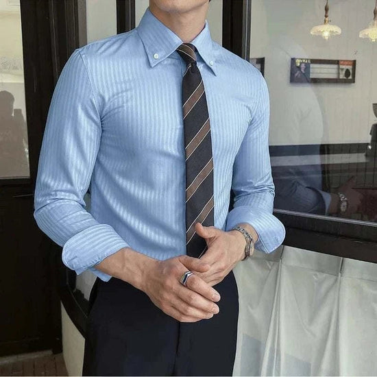 Men's Stretch Slim-Fit Business Shirt