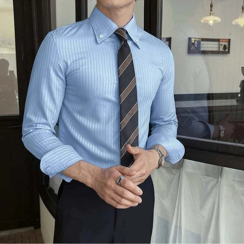 Men's Stretch Slim-Fit Business Shirt